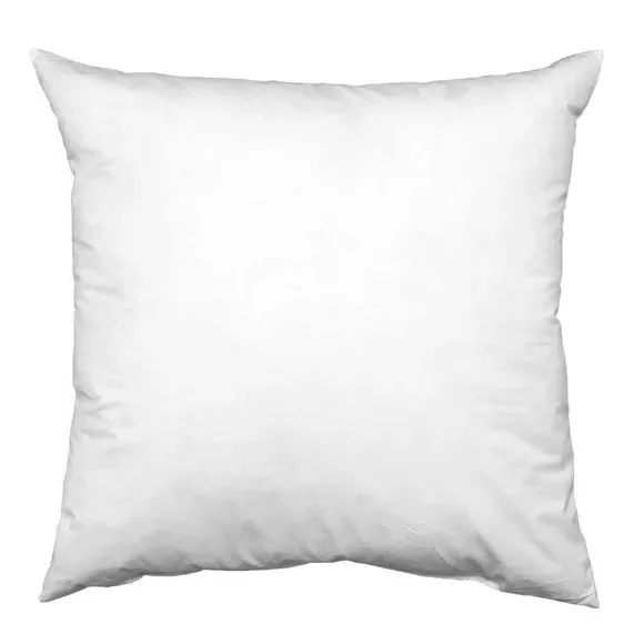 Duck Feather Cushion Pad - White, Cotton