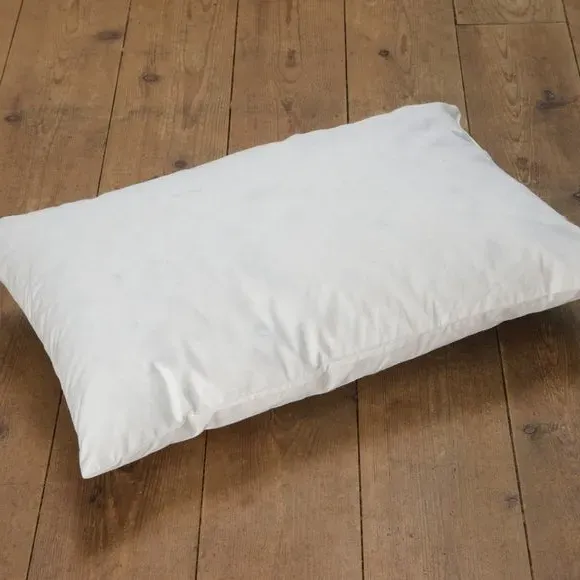 Duck Feather Cushion Pad - White, Cotton image