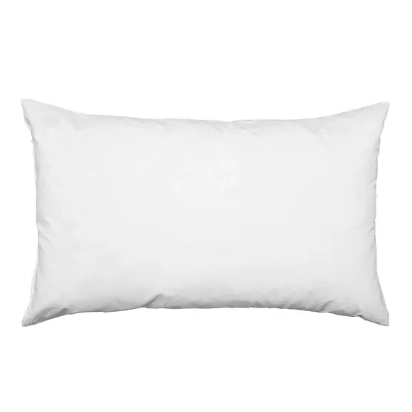 Duck Feather Cushion Pad - White, Cotton