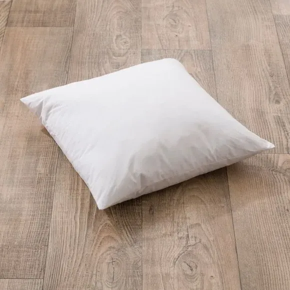 Duck Feather Cushion Pad - White, Cotton