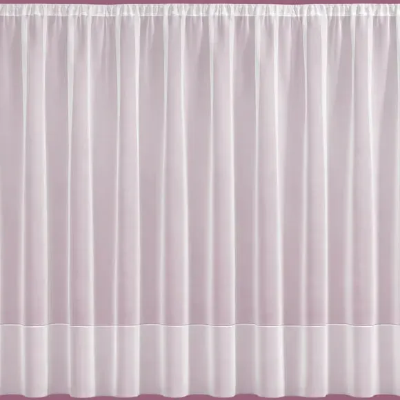Duke Voile Fabric by the Metre - White