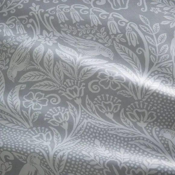 Duvet Cover and Pillowcase Set - Grey, Cotton