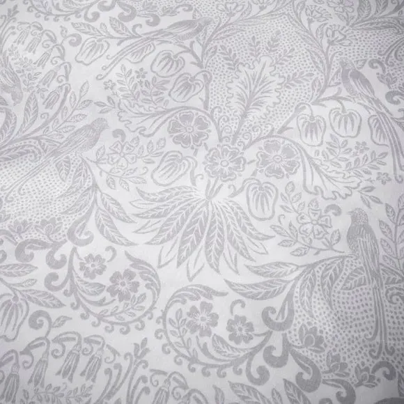 Duvet Cover and Pillowcase Set - Grey, Cotton