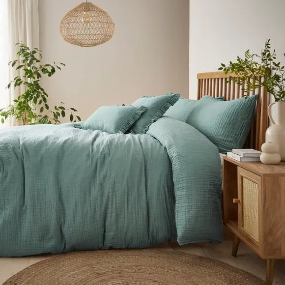Duvet Cover and Pillowcase Set - Mineral, Cotton