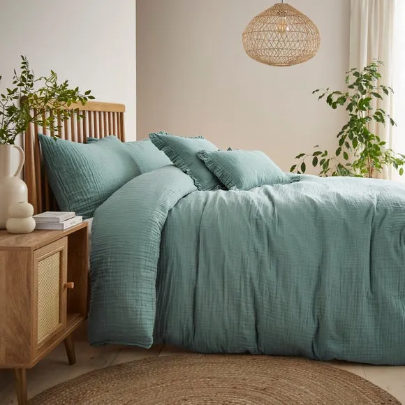 Duvet Cover and Pillowcase Set - Mineral, Cotton