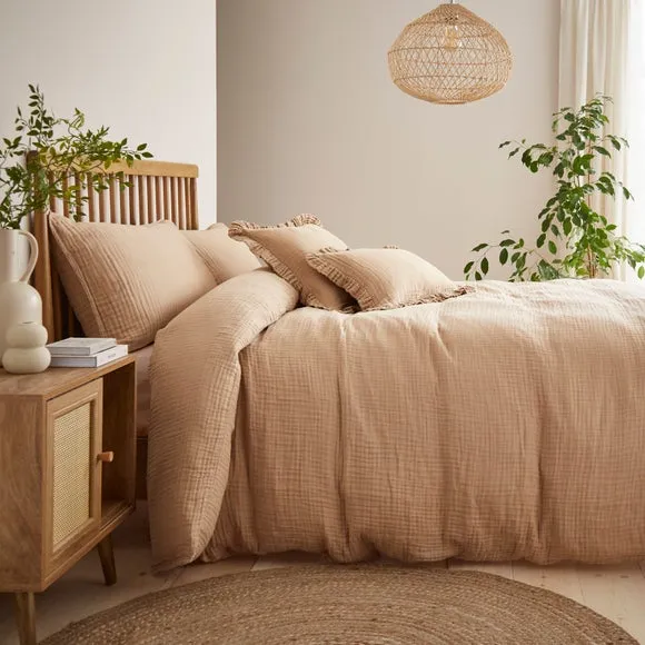 Duvet Cover and Pillowcase Set - Putty, Cotton