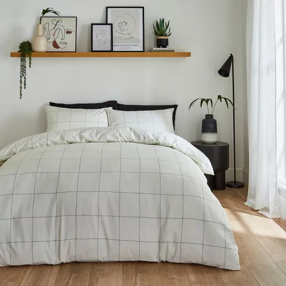 Duvet Cover & Pillowcase Set - Black, Polyester image