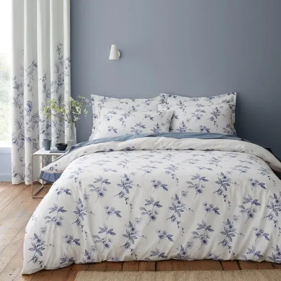 Duvet Cover & Pillowcase Set - Blue, Polycotton
