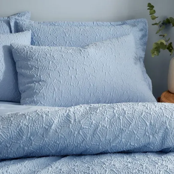 Duvet Cover & Pillowcase Set - Blue, Polyester