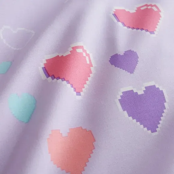 Duvet Cover & Pillowcase Set - Lilac, Cotton