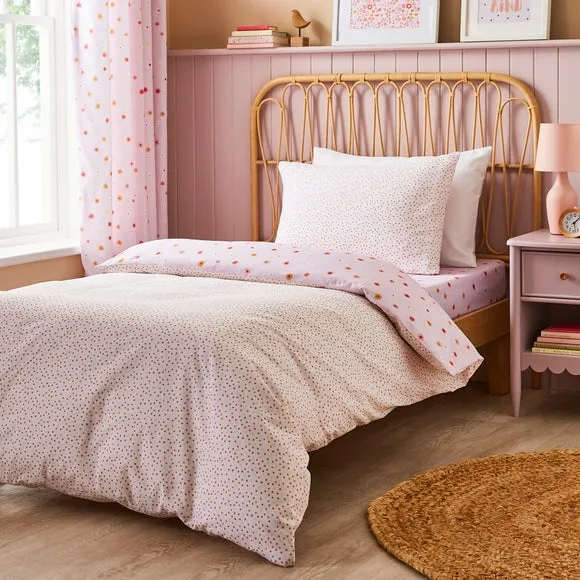 Duvet Cover & Pillowcase Set - Lilac, Polycotton