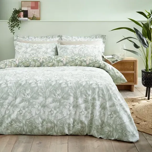 Duvet Cover & Pillowcase Set - Lilypad, Cotton
