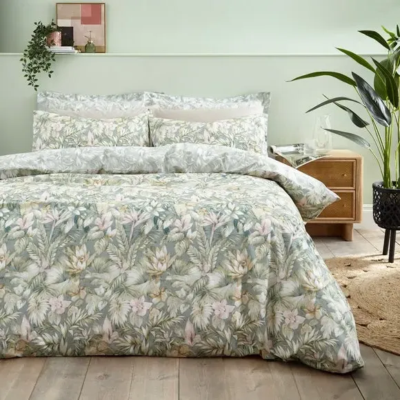 Duvet Cover & Pillowcase Set - Lilypad, Cotton image