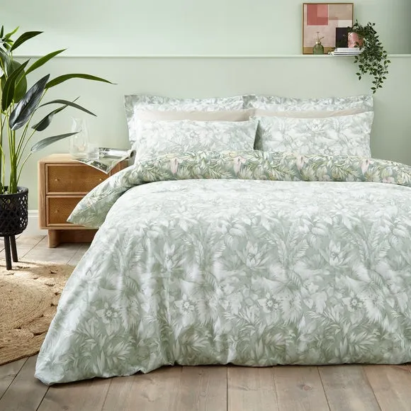 Duvet Cover & Pillowcase Set - Lilypad, Cotton