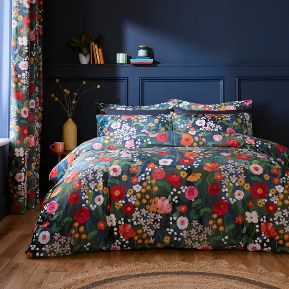 Duvet Cover & Pillowcase Set - Navy, Polyester