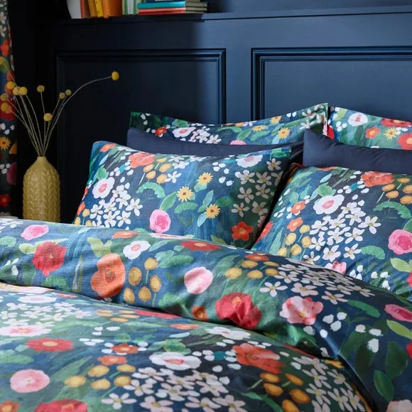 Duvet Cover & Pillowcase Set - Navy, Polyester