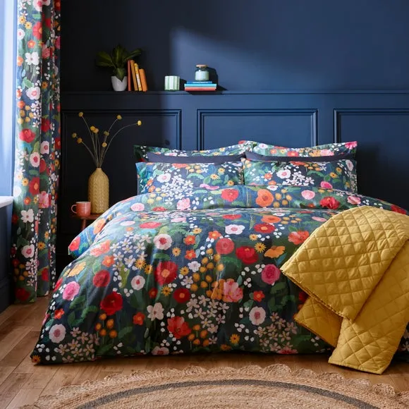 Duvet Cover & Pillowcase Set - Navy, Polyester image