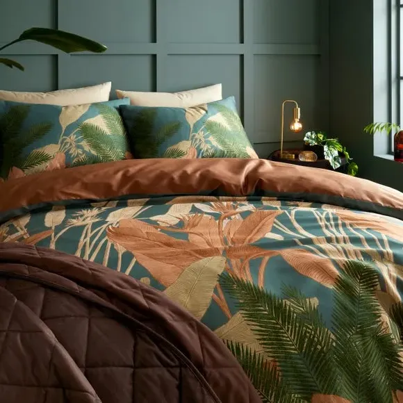 Duvet Cover & Pillowcase Set - Olive, Cotton