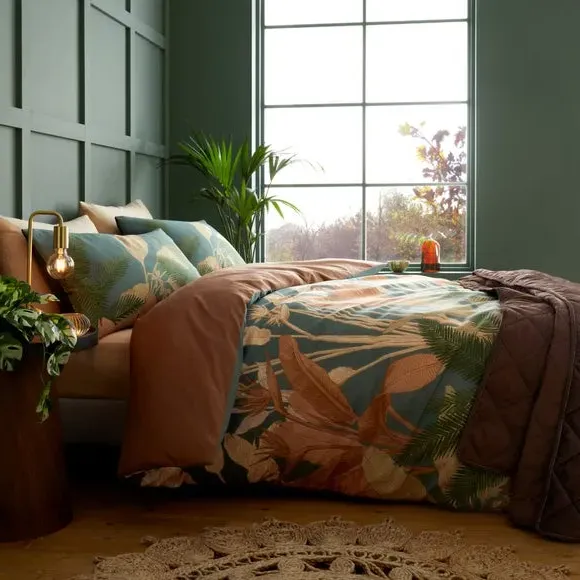 Duvet Cover & Pillowcase Set - Olive, Cotton