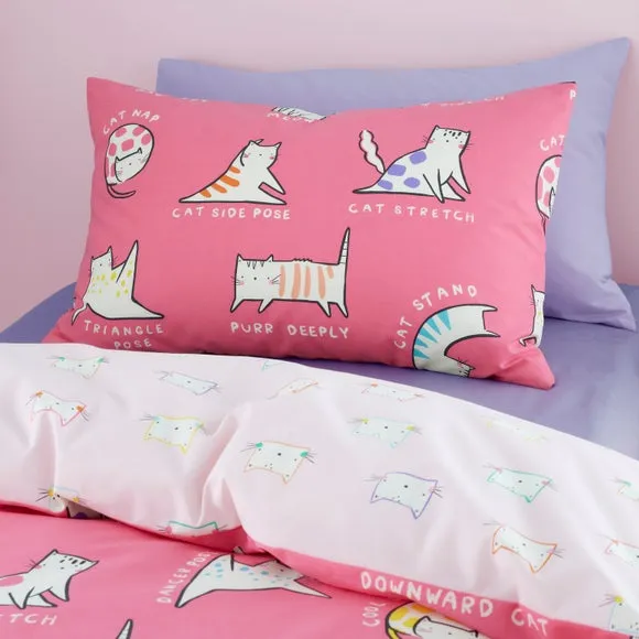 Duvet Cover & Pillowcase Set - Pink, Cotton