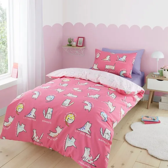 Duvet Cover & Pillowcase Set - Pink, Cotton image