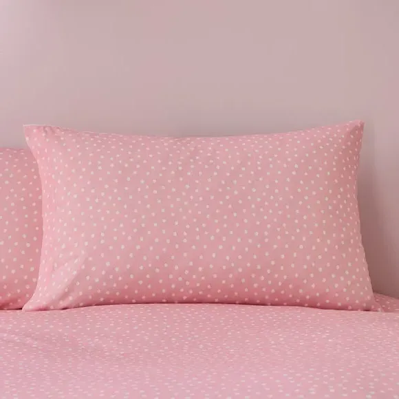 Duvet Cover & Pillowcase Set - Pink, Polycotton