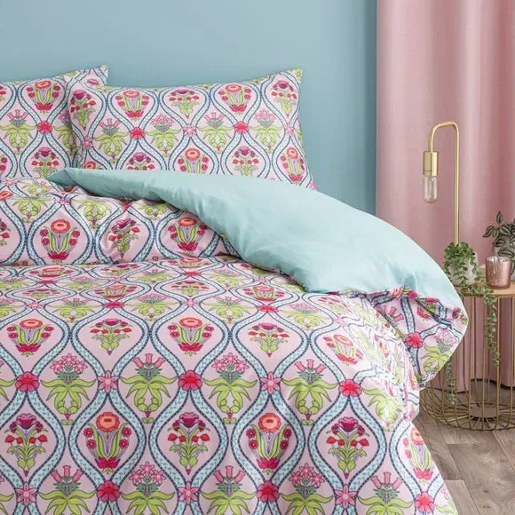 Duvet Cover & Pillowcase Set - Pink, Velour