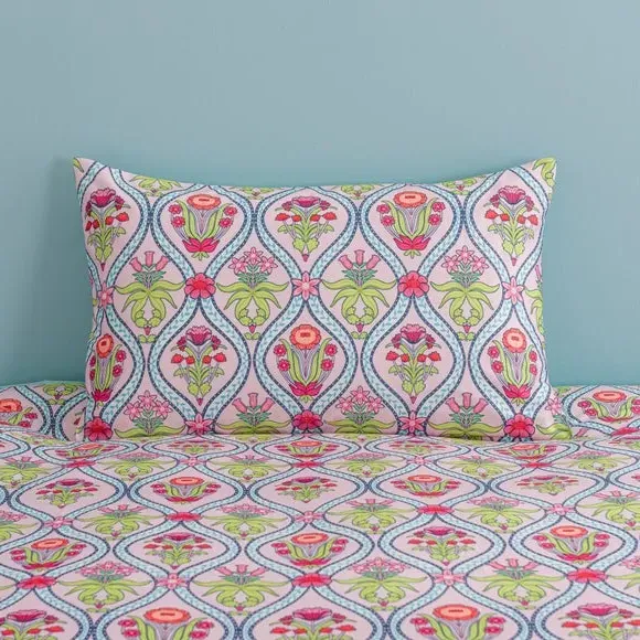 Duvet Cover & Pillowcase Set - Pink, Velour