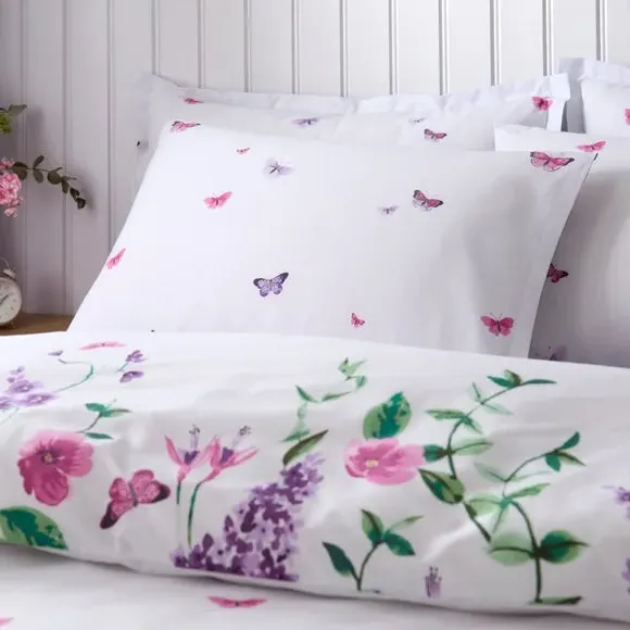 Duvet Cover & Pillowcase Set - Purple, Polycotton