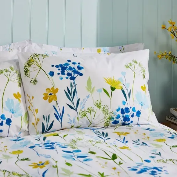 Duvet Cover & Pillowcase Set - White, Polycotton
