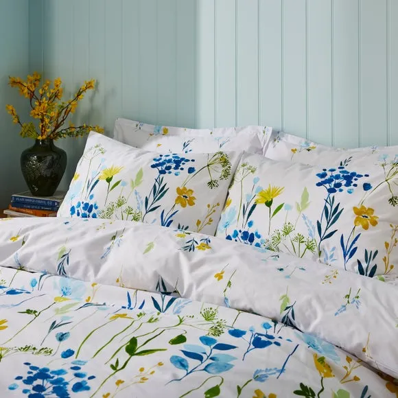 Duvet Cover & Pillowcase Set - White, Polycotton