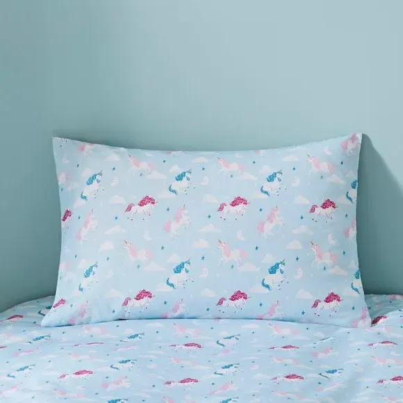 Duvet Cover & Pillowcase Set - White, Polycotton
