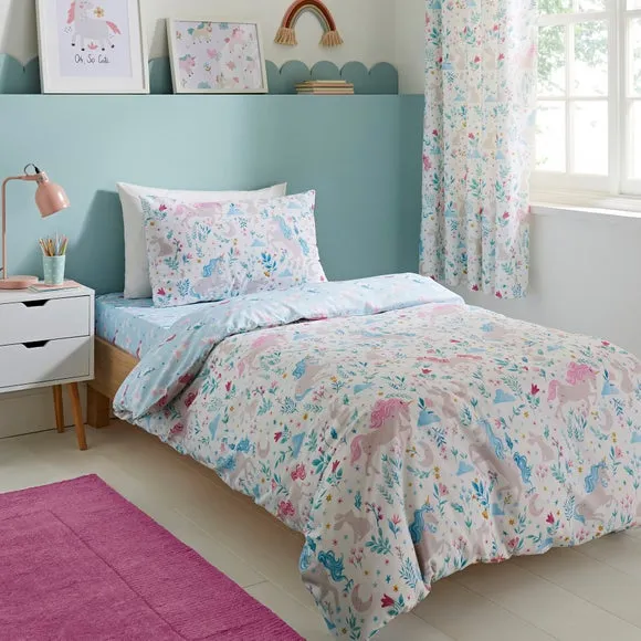 Duvet Cover & Pillowcase Set - White, Polycotton image