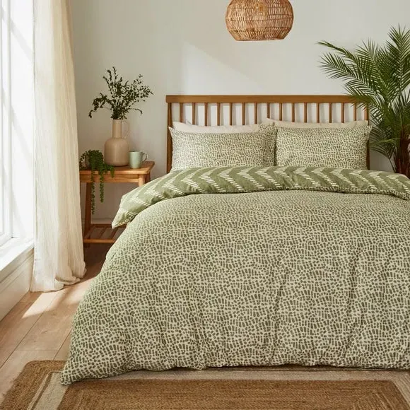 Duvet Cover & Pillowcase Set - White, Polyester