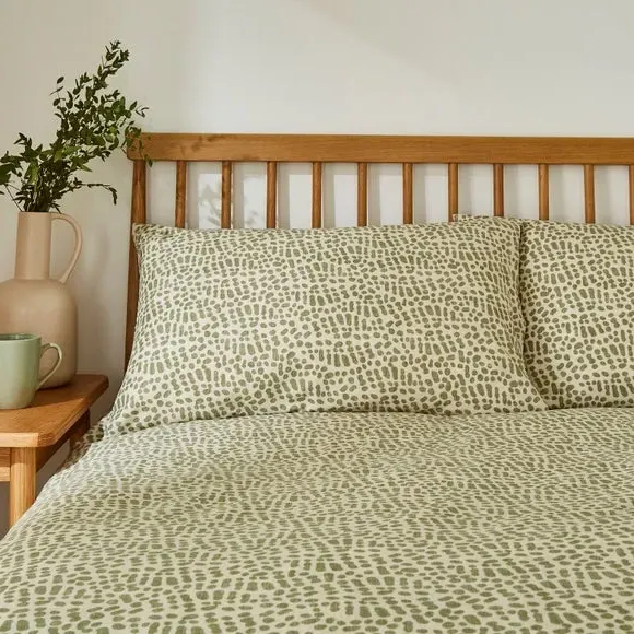 Duvet Cover & Pillowcase Set - White, Polyester