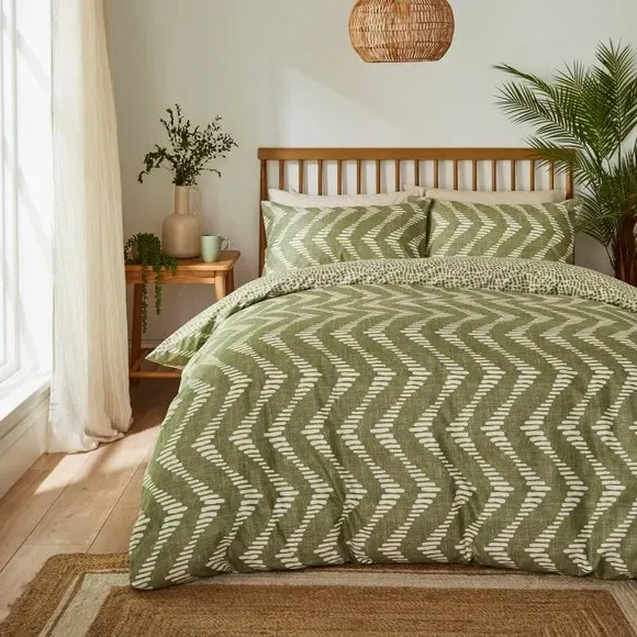 Duvet Cover & Pillowcase Set - White, Polyester