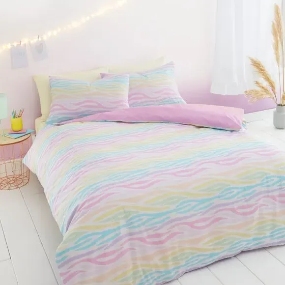 Duvet Cover Set Reversible - Multicolor, Polycotton