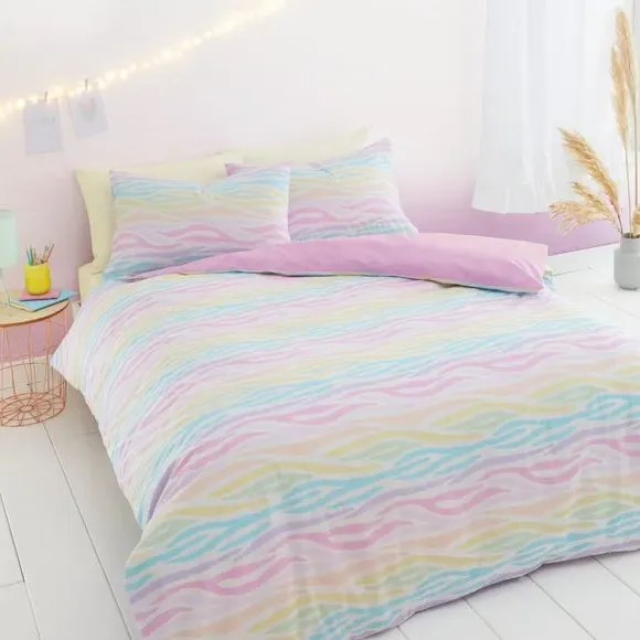 Duvet Cover Set Reversible - Multicolor, Polycotton