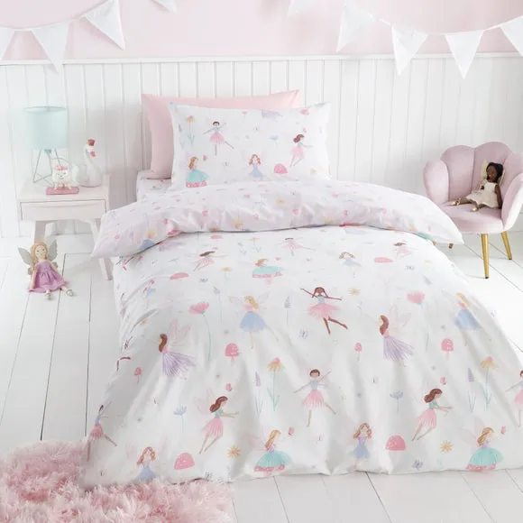 Duvet Cover Set Reversible - Pink, Polycotton