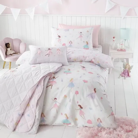 Duvet Cover Set Reversible - Pink, Polycotton image