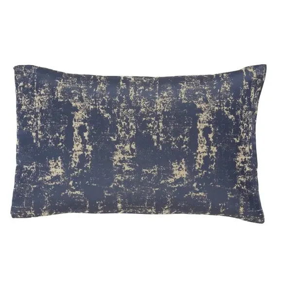 Duvet Cover Set with Abstract Pattern - Navy