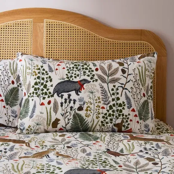 Duvet Cover Set with Animal Print - Brushed Cotton