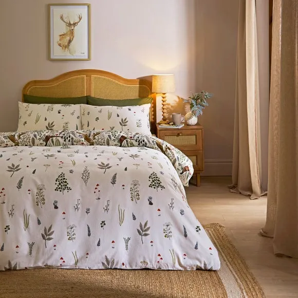 Duvet Cover Set with Animal Print - Brushed Cotton