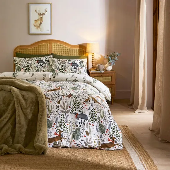 Duvet Cover Set with Animal Print - Brushed Cotton image