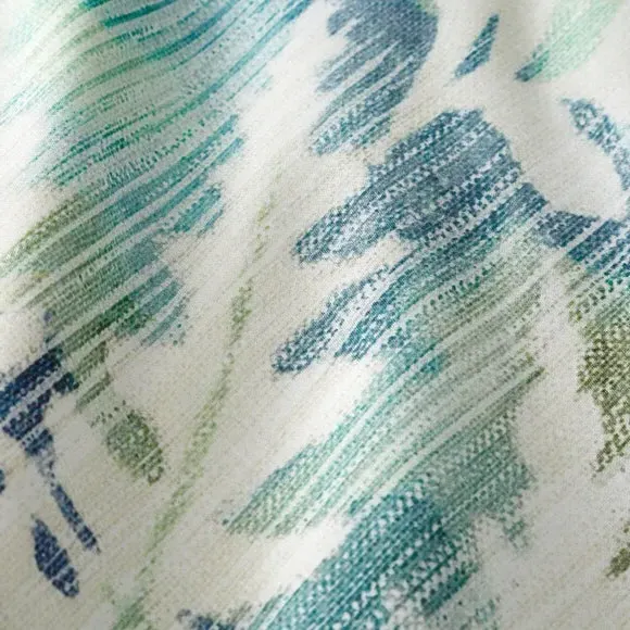 Duvet Cover Set with Fern Print - Green, Cotton