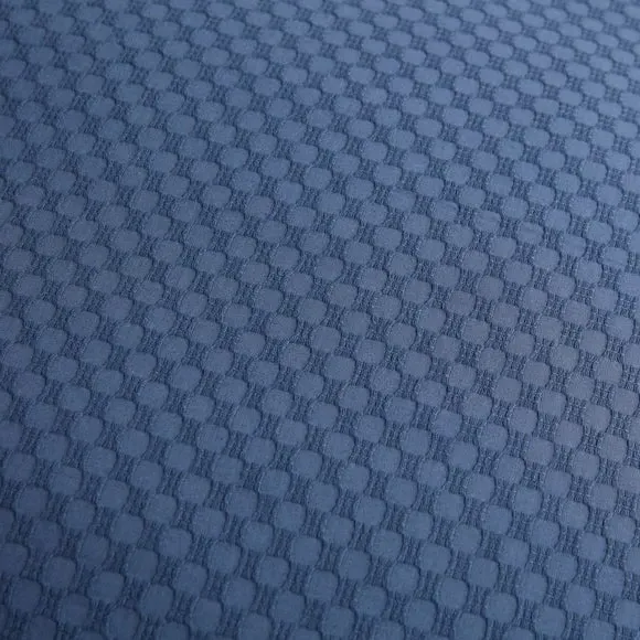 Duvet Cover Set with Honeycomb Pattern - Blue, Cotton