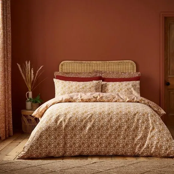 Duvet Cover Set with Pillowcase - Amber, Cotton