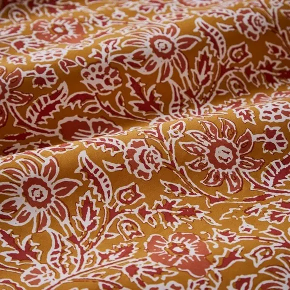 Duvet Cover Set with Pillowcase - Amber, Cotton
