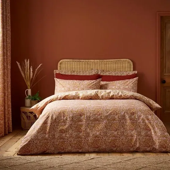 Duvet Cover Set with Pillowcase - Amber, Cotton