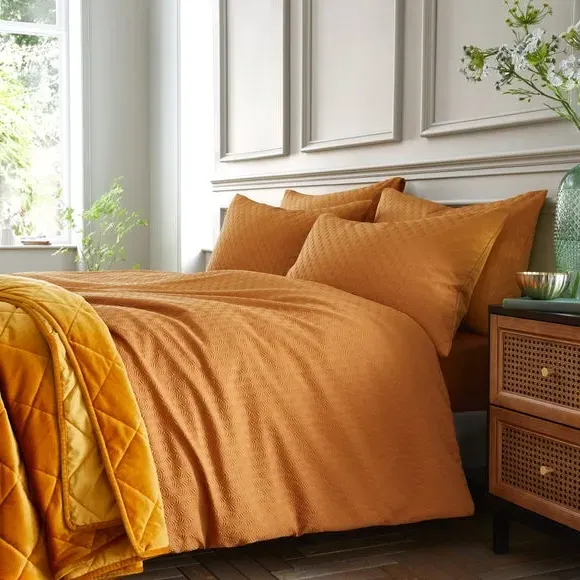 Duvet Cover Set with Pillowcase - Amber, Polyester